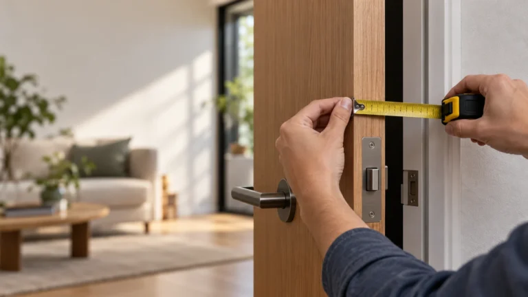Como medir a porta antes de comprar uma fechadura digital